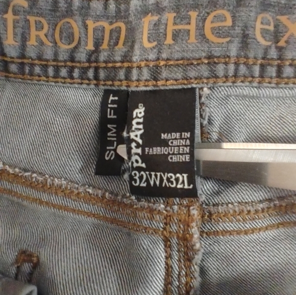 Prana Mens Slim Fit Jeans 32 Grey - Picture 3 of 16
